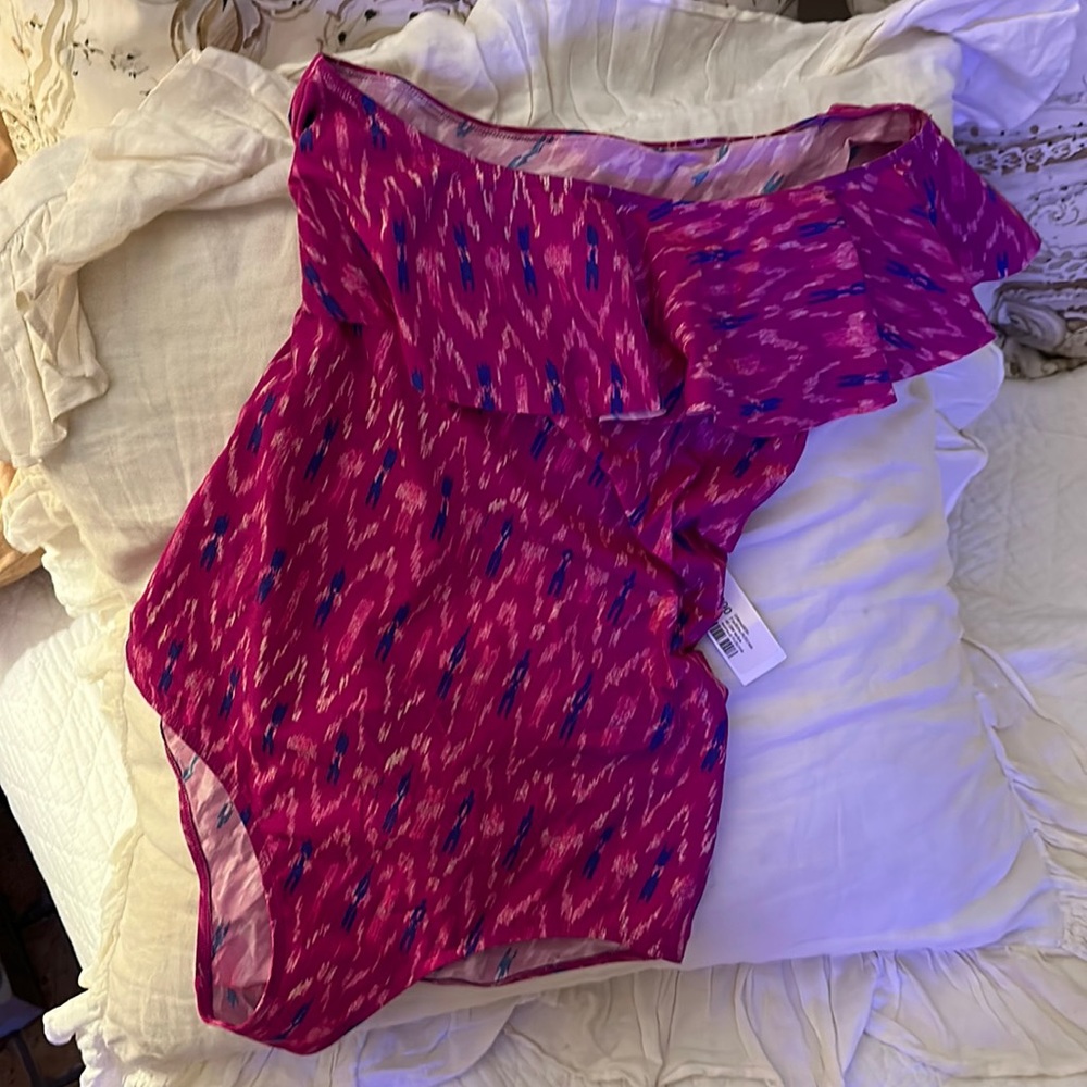 Isabel Marant Sicilya Swimsuit in Fuchsia